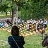 Die Alpenbläser Mömlingen und die Alpenbläser Schwarze Berge aus der Rhön geben am Sonntag 25.08.24 ein Standkonzert im Residenzgarten in Würzburg.