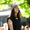 Laue Nächte und gute Stimmung: Zahlreiche Menschen verfolgen am Sonntag (25.08.24) das Gemeinsam Dreisam Festival in der Waldschänke Dornheim in Würzburg. Das Festival ist ein gemeinsames Projekt der vier Würzburger Jugendkulturhäuser b-hof, Cairo, Immerhin und Kellerperle.