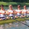 Joachim Agne (von links), Fabio Kress, Moritz Marchart und Tim Streib haben bei der WM in Kanada die Bronzemedaille im Leichtgewichts-Doppelvierer gewonnen.