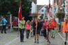 Die Kreuzbergwallfahrer beim Start in Gemünden.