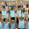 Hinten von links: Noah Henkel, Leo Keß, Jasmina Bauer, Florian Gruß, Fabiola Lochner, Lena Bieberich; vorne von links: Lukas Wilk, Leo Diemer, Linus Pfeuffer, Lenny Löhler, Max Diemer.