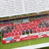 Im aktuellen Stadionheft von Viktoria Aschaffenburg ist ein altes Mannschaftsfoto der Würzburger Kickers abgedruckt