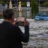 Im tschechischen Opava wurden Straßen überflutet.