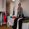 Kathrin Romeis-Merten freute sich über regen Zulauf beim „Flohmarkt von Frauen für Frauen“.