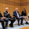 Über „Bestattungskultur im Umbruch“ diskutierten (von links) Bestattungsunternehmer Rüdiger Fehr (Apfelbacher & Fehr), der katholische Diakon Christoph Glaser, Hospizvereinsvorsitzender Reinhard Höhn, Bestatterin Julia Meder (Bestattungen Meder) und die evangelische Pfarrerin Jacqueline Barraud-Volk.