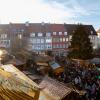 Traditionell besucht das Nürnberger Christkind immer am Samstag vor dem 1. Advent den Weihnachtsmarkt in Schweinfurt