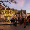 Traditionell besucht das Nürnberger Christkind immer am Samstag vor dem 1. Advent den Weihnachtsmarkt in Schweinfurt