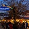 Traditionell besucht das Nürnberger Christkind immer am Samstag vor dem 1. Advent den Weihnachtsmarkt in Schweinfurt