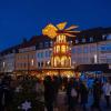 Traditionell besucht das Nürnberger Christkind immer am Samstag vor dem 1. Advent den Weihnachtsmarkt in Schweinfurt