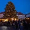 Traditionell besucht das Nürnberger Christkind immer am Samstag vor dem 1. Advent den Weihnachtsmarkt in Schweinfurt