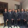 Kreisbrandmeister Patrick Stainbrook, Johannes Oberbüchler, Kreisbrandinspektor Karsten Ott, Günter Pfeuffer, Kreisbrandmeister Martin Lanig, Peter Eidel, und Kreisbrandmeister Jürgen Fuß und Joachim Hersam.