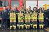 Gruppenbild der Teilnehmer mit den Prüfern und den Kommandanten der FFW Neuendorf.