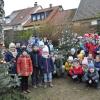 Die Mellrichstädter Grundschüler verwandelten den Stadtpark in einen Zauberwald.