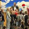 Nikolaus mit Lindacher Kindern. Nikolaus mit Lindacher Kindern.