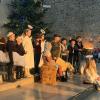 Die Kinder veranschaulichten das Weihnachtsevangelium durch das Krippenspiel "Der Weihnachtsstern weist uns den Weg!"