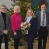 Mit einer besonders gestalteten Feierstunde wurde in der Grabfeld Mittelschule Bad Königshofen die neue Konrektorin in ihr Amt eingeführt. Unser Bild zeigt (von links): Rektor Jürgen Seidenzahl, Bürgermeister und Schulverbandsvorsitzender Thomas Helbling, Schulamtsdirektorin Inga Palma, die neue Konrektorin Tanja Bähr, Bürgermeister Georg Rath (stellvertretender Schulverbandsvorsitzender) und Elternbeiratsvorsitzender Andreas Emes