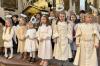 Während des Krippenspiels in Hafenlohr sangen die Kinder fünf Lieder.