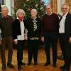 Im Biold: Marianne Knauth-Rauscher (2. Vorsitzende), Helmuth Bischof (50 Jahre), Anita Saal (25 Jahre), Helga Zeis (70 Jahre), Wolfgang Link (70 Jahre) und Thomas Kutsche.