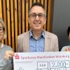 (v. li.) Ulrike Heldt, Stephan Kliegl, Präsident des Lions-Clubs Lohr-Marktheidenfeld, Cornelia Völker 