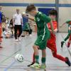 Unser Bild zeigt eine Szene aus dem U11-Spiel zwischen dem SV Garitz (in grün) und der SG Bad Kissingen.