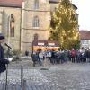 Mit einer Rede auf dem Marktplatz stimmte der Zweite Bürgermeister Alexander Krauser seine Mitbürgerinnen und Mitbürger auf das neue Jahr ein.