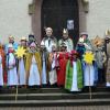 Die Sternsinger von St. Peter und Paul in Gemünden.