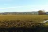 Auf dieser Fläche wird der Solarpark entstehen. Rechts der Traustadter Aussiedlerhof "Sonnenhof". Im Hintergrund sind die Häuser von Hundelshausen zu sehen.