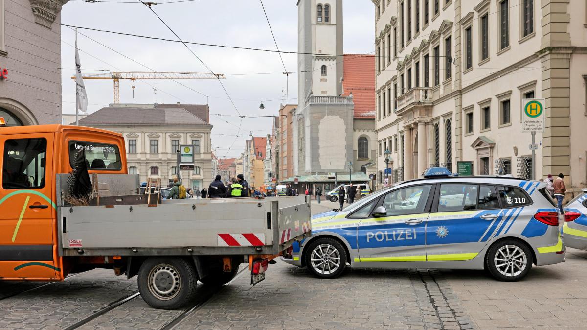 Massives Sicherheitsaufgebot in Augsburg ist bittere Realität