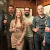 Sie freuten sich über die jungen Weine (von links): Kilian Scheuring, Michael Huller, Leonie Mair, Jonas Blank, Christian Fürböter und Leonie Blank