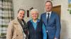 Die Jubilarin freute sich auch über die Glückwünsche von Bürgermeisterin Ruth Frank (links) und dem stellvertretenden Landrat Michael Ziegler.