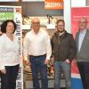 Benefizveranstaltung und Stammzellentypisierung für das Netzwerk Hoffnung der Uniklinik Würzburg. (von links): Oberärztin Dr. Sabine Kuhn (Uniklinik Würzburg), Thomas Hoffmann (Initiative "Alle Menschen können helfen"), Matthias Bredenpohl (Geschäftsführender Gesellschafter Matterstock), Schimmy Matyja (Geschäftsführer der Firma Matterstock)