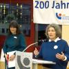 BFW-Geschäftsführerin Judith Faltl (links) präsentierte beim Neujahrsempfang die Grünen-Landtagsabgeordnete Kerstin Celina, die als Hauptrednerin das Leben von Louis Braille skizzierte, wie er vor 200 Jahren die Blindenschrift erfand, die viel zu Inklusion, zum Zusammenleben und Augenhöhe zwischen erblindeten und nicht erblindeten Menschen beigetragen hat. BFW-Geschäftsführerin Judith Faltl (links) präsentierte beim Neujahrsempfang die Grünen-Landtagsabgeordnete Kerstin Celina, die als Hauptrednerin das Leben von Louis Braille skizzierte, wie er vor 200 Jahren die Blindenschrift erfand, die viel zu Inklusion, zum Zusammenleben und Augenhöhe zwischen erblindeten und nicht erblindeten Menschen beigetragen hat.