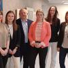 Stephanie Tratt, Lea Behr, Landrat Thomas Bold, Rita Hillenbrand, Antje Rink, Cordula Kuhlmann