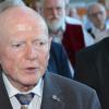 Franz Vogt wird 90 Jahre alt. Das Bild zeigt den ehemaligen Regierungspräsidenten von Unterfranken 2022 bei der Feierstunde in Kitzingen.