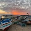 Ein traumhafter Sonnenuntergang neben der Moschee Sidi Yati auf Djerba. Die Insel hat eine jahrhundertealte Kultur des Zusammenlebens.