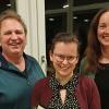 Die neuen Vorsitzenden Klaus Balling, Ronja Kömm, Kerstin Keller-Göbel.