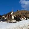 „Ansicht Wengen“: Das Hotel La Palsa in La Val/Wengen (Mitte, vor der Kirche) ist seit 20 Jahren die „zweite Heimat“ der Riedener Skigruppe.