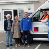 Große Freude über das neue Kühlfahrzeug (von links): Annemarie Scheckenbach (Tafelleitung Bad Mergentheim), Veronika Kluge (Vorsitzende Förderverein), Johannes Schmalzl (Vorstandsvorsitzender der Stiftung Würth), Fahrer Richard Diehm (Tafel Wertheim), Diakonie-Geschäftsführerin Aleit-Inken Fladausch-Rödel, Lidl-Personalleiterin Katharina Frey sowie Tafel-Bereichsleiterin Linda Haberkorn (von links).