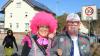 Beste Stimmung und strahlender Sonnenschein beim kleinen aber feinen Faschingszug am Rosenmontag durch Burgsinn