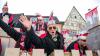 Tausende Menschen besuchen am Dienstag 04.03.25 den Kitzinger Landkreisumzug durch die Innenstadt von Kitzingen.