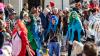 Finale mit allen Mitwirkenden. Ausverkaufte Mainfrankensäle bei "Fastnacht in Franken - Generalprobe" am Donnerstag Abend  20.02.25 in Veitshöchheim.