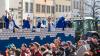 Finale mit allen Mitwirkenden. Ausverkaufte Mainfrankensäle bei "Fastnacht in Franken - Generalprobe" am Donnerstag Abend  20.02.25 in Veitshöchheim.