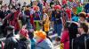 Finale mit allen Mitwirkenden. Ausverkaufte Mainfrankensäle bei "Fastnacht in Franken - Generalprobe" am Donnerstag Abend  20.02.25 in Veitshöchheim.