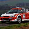 Von Etappe zu Etappe schneller: Ralf Hillmann aus Ebensfeld war mit Beifahrerin Michaela Kusebauch in seinen Mitsubishi sehr flott unterwegs und gewann die Rallye Sonnefeld.