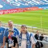 Vier Knappen: Gerne fährt Jürgen Wachter (re.) mit weiteren Knappen aus Döringstadt (v. li.) Philipp Fischer, Klaus Meixner und Marco Wachter „Auf Schalke“.