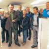 Neuer Glanz: Die komplett neu sanierte Toilettenanlage in der Kathi-Baur-Kita besichtigte der Bauausschuss. Allseits gelobt wurde die gelungene und ansprechende Gestaltung.
