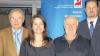 Jubilarehrung bei der Gewerkschaft IG Bergbau, Chemie, Energie: Roland Starke, ehemaliger Betriebsratsvorsitzender der Kaiser Porzellan in Bad Staffelstein, Gabriele Brückner, Anton Kübele, Sekretär Sascha Spörl (v.li.).