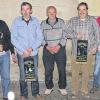 Die Vereinsmeister, Geehrten und Verantwortlichen des Geflügelzuchtvereins Schwürbitz: (v. li.) Willi Weberpals, Günther Fischer, Jürgen Wuttke, Florian Guthseel, Henry Jung, Detlef Blasche, Pascal Rußwurm und Alexander Rußwurm.