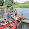 Boote an der offiziellen Anlegestelle: Im Sommer ist auf dem Main viel los. Gruppen jeden Alters sind hier unterwegs. OT-ARCHIV