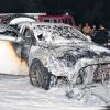 Totalschaden: Der ausgebrannte Opel Insignia.